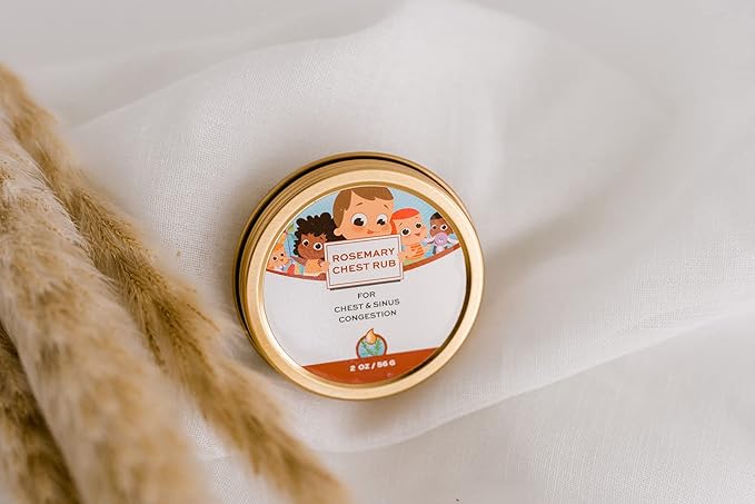 Punkin Butt Baby Chest Rub with Rosemary | All Natural with Organic Chamomile and Mullein Safe for Infants | 2 oz