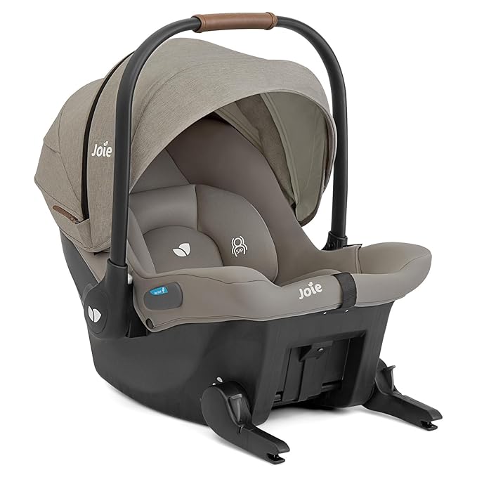 Joie Mint Latch Baseless Infant Car Seat – Lightweight, Built-in Rigid Latch Connectors and Side Impact Protection – No Base Installation Required (Dove)