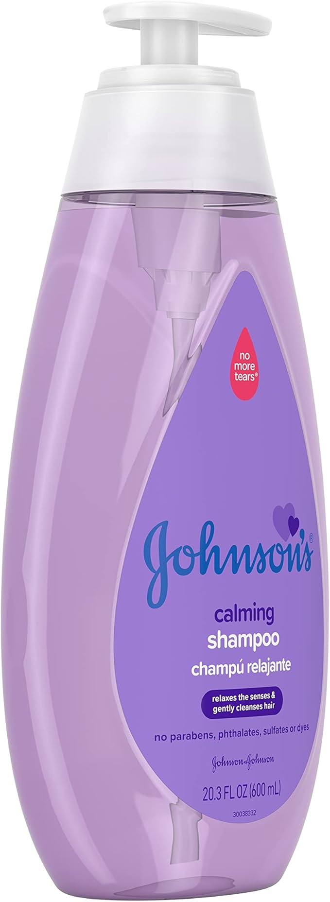 Johnson's Baby Shampoo, 20.3 fl. oz, Pack of 2 | Calming Formula | Hypoallergenic | Tear-Free | No Parabens