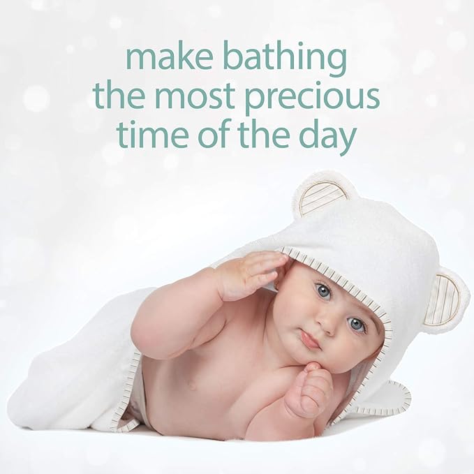 MINIBOO Hooded Baby Towels for Newborn - Super Soft Baby Bath Towels with Hood, Highly Absorbent Viscose Made from Bamboo Hooded Towel for Infant, Toddler and Kids, Baby Essentials