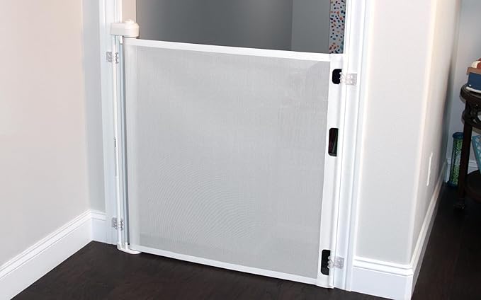 Retract-A-Gate 52" White: The Original and only Made in USA Retractable Baby, Dog, & Cat Gate