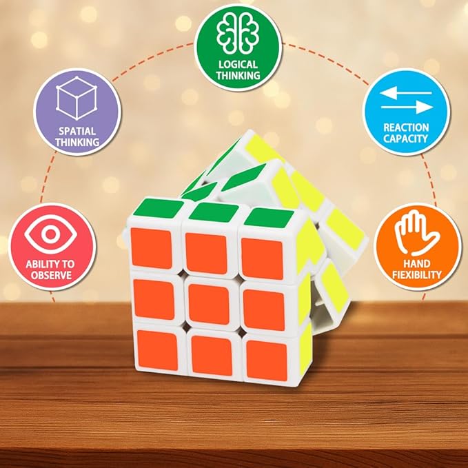 Mini Cube Puzzle Party Favors for Kids: 28 Pack 1.18in 3x3 Magic Cube School Rewards & Classroom Prize for Students - Birthday Valentines Easter Stress Relief Toys Goody Bag Filler Gifts