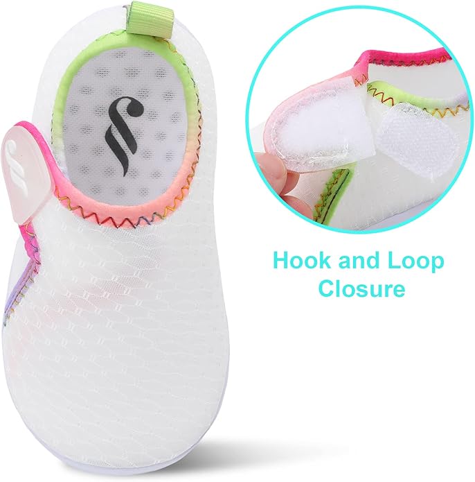 JIASUQI Baby Boys Girls Barefoot Swim Pool Water Shoes Beach Walking Sandals Athletic Sneakers
