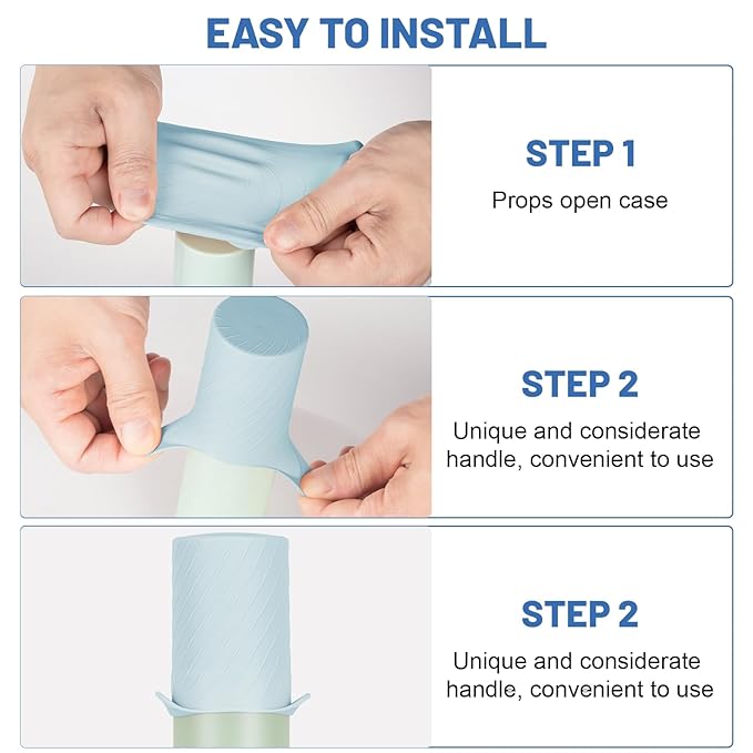 Bottle Covers for Travel, Elastic Sleeves for Leak Proofing, Silicone toiletry Containe sleeves, Leak Locks Travel Accessories for Shampoo Conditioner Wash Body Bottles (16pack)