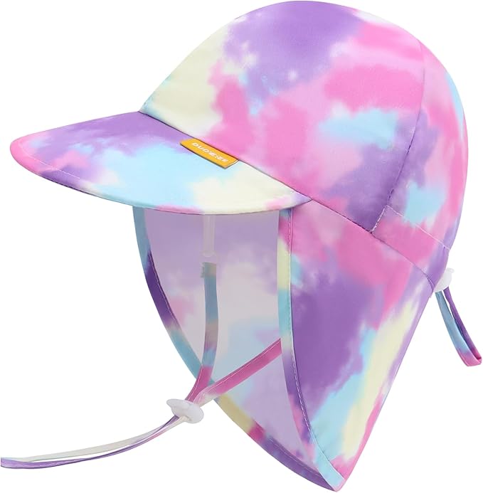 Duoyeree UPF 50+ Baby Sun Hat with Ear and Neck Protection - Toddler Beach Hat for Boys & Girls - Ideal for Summer Fun