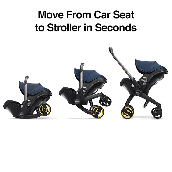 Doona Car Seat & Stroller, Deep Blue - All-in-One Travel System