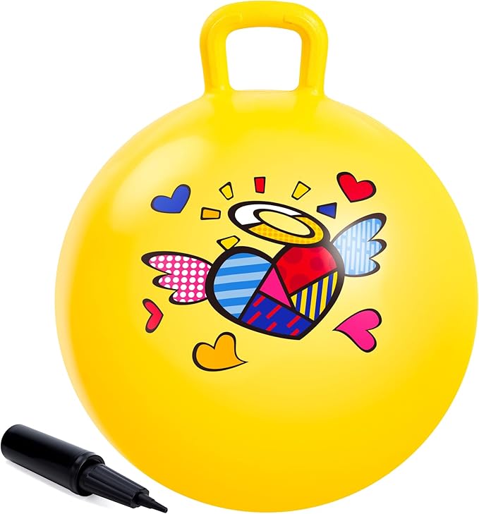 Upper Rider Easter Basket Stuffers for Kids, Hopper Ball for Kids 3-6, Bounce Ball with Handle for Age 3 4 5 6,18" Hopping Ball Toy for Indoor Outdoor Camping