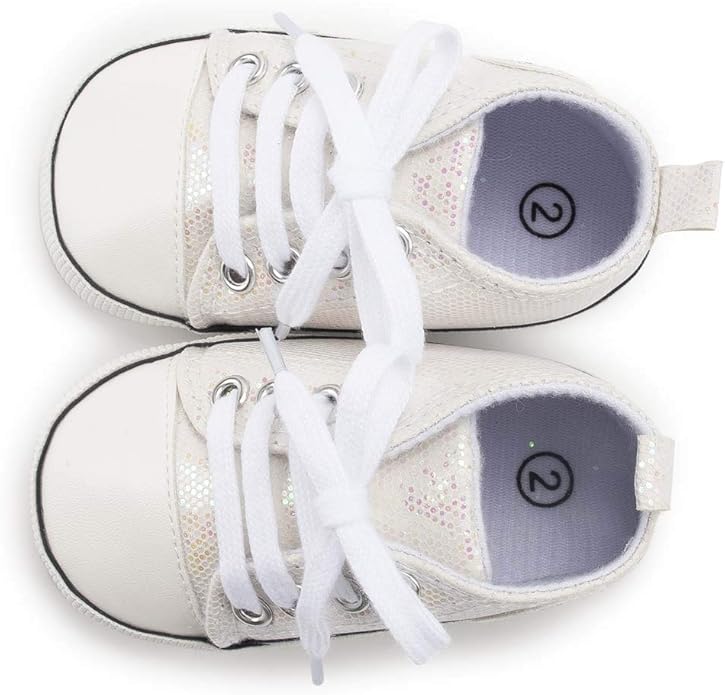Unisex Baby Girls Boys Canvas High-top Shoes, Newborn Infant Anti-Slip Soft Sole Frist Walking Breathable Sneakers
