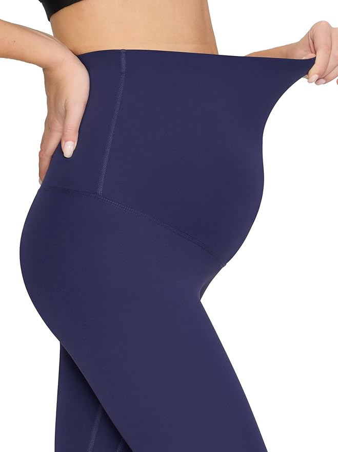 Maternity Leggings Over The Belly - Pregnancy Yoga Pants Soft Workout Leggings