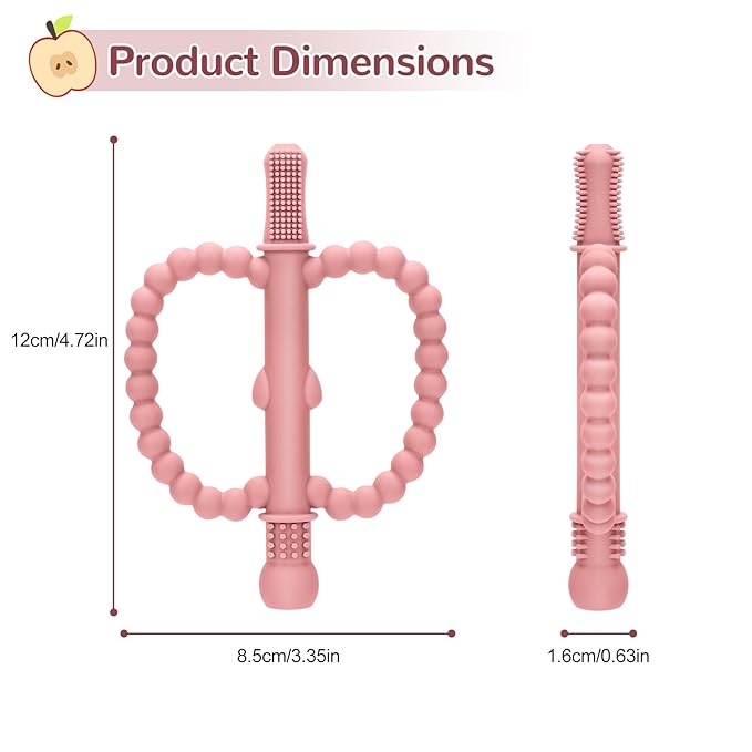 Baby Teething Toys for Babies 0-36 Months – Anti-Choking Design, Teething Relief for Straws Sticks, Chew Straw Sensory Toy for Infant Toddlers Silicone teether Tubes