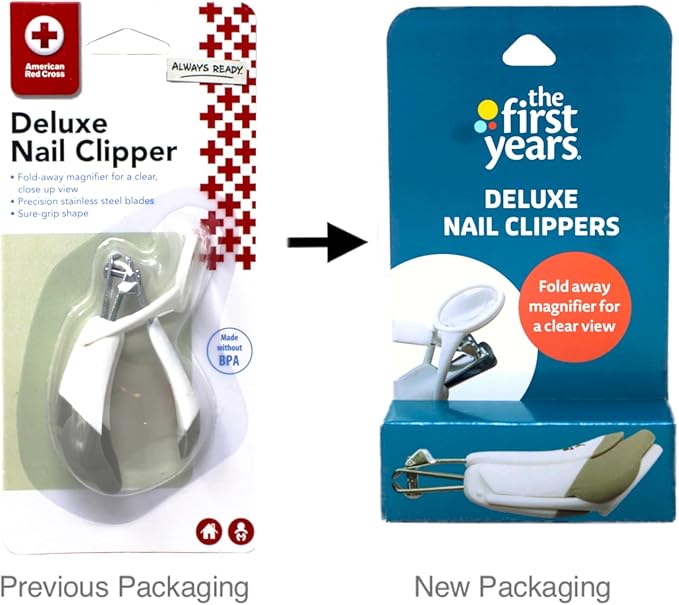 The First Years American Red Cross Deluxe Nail Clipper with Magnifier
