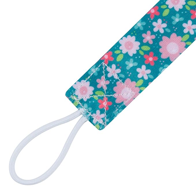 babygoal Floral Pacifier Clips, 6 Pack Binky Paci Holder Leashes Fits for Most Pacifiers and Binkies 6PB16
