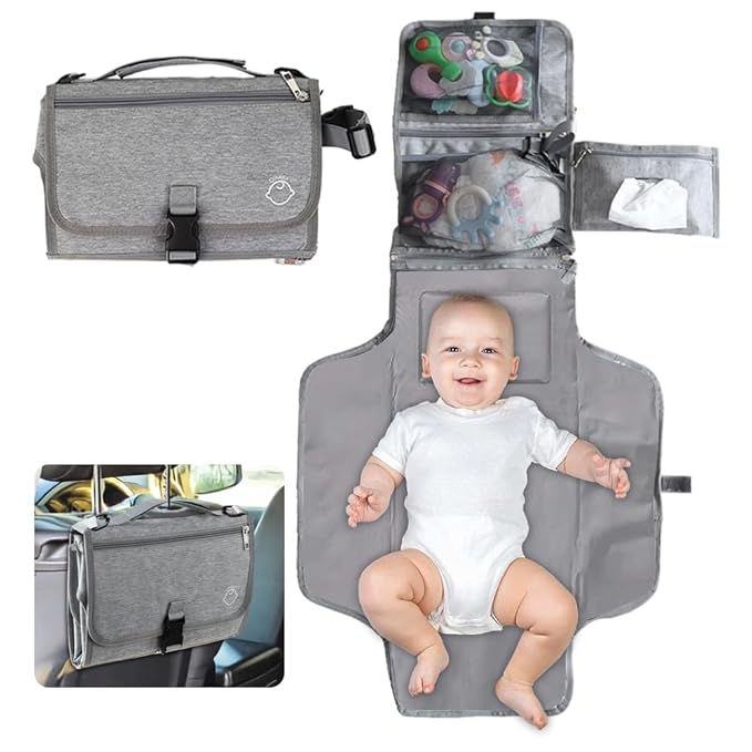 Baby Portable Diaper Changing Pad - Baby Changing Pad & Diaper Changer Travel Bag