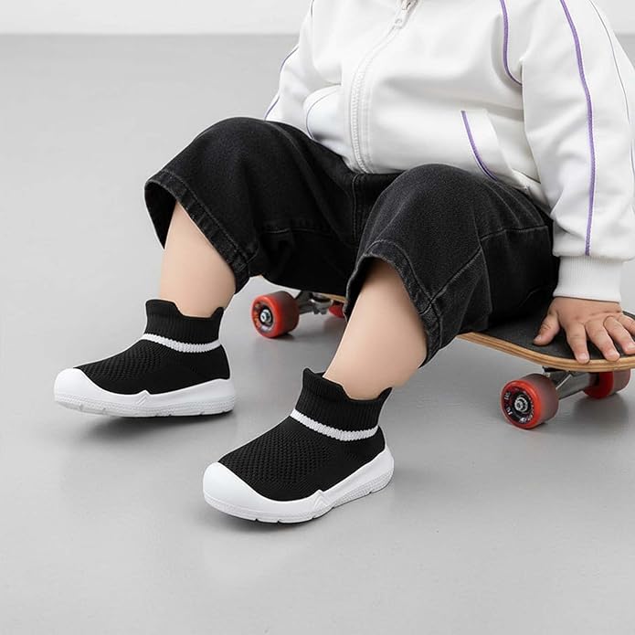 MORENDL Toddler Sock Shoes Baby Walking Shoes Infant Slippers Boys & Girls Non-Slip Sneakers