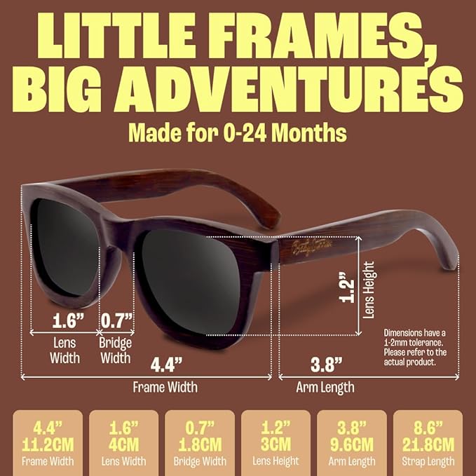 Polarized Baby Sunglasses With Strap - Unbreakable Flexible Infant Sunglasses For Toddlers Newborns 0-24 Months
