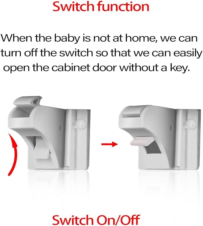 (24Locks + 6keys) Withletune Magnetic Cabinet Locks for Child Proofing - Child Safety Drawer Lock, Suitable for Kitchens, cabinets, and Storage cabinets - no Drilling Required, Adhesive Installation.