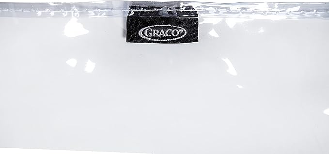 Graco Under High Chair Mat - Waterproof & Washable Plastic Food/Spill Catcher - 50" Eating, Painting & Art Floor Cover, Clear (Pack of 1)