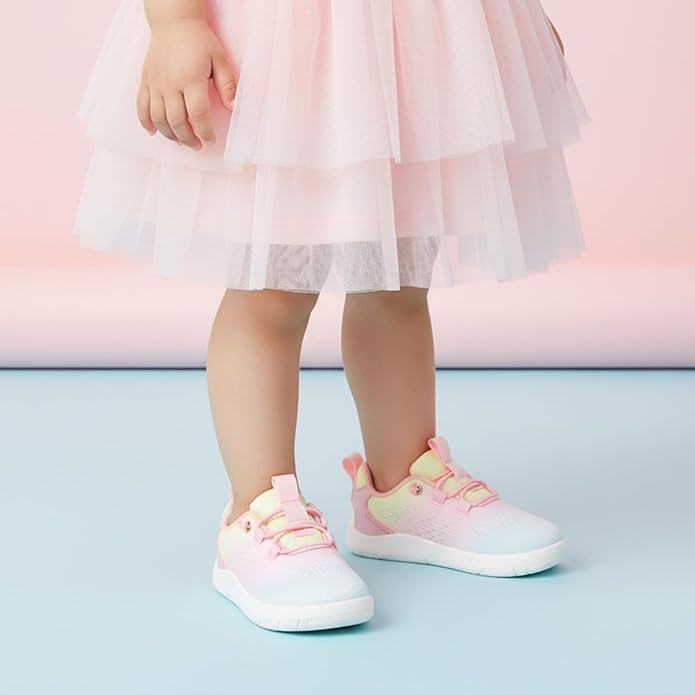 MORENDL Wide Toddler Shoes Baby Walking Shoes Girls Boys Zero Drop Minimalist Sneakers Slip On Tennis Shoe Breathable Naturally Flexible