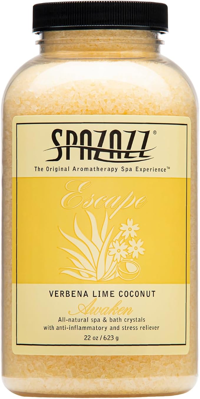 Spazazz 7377C Spa and Bath Crystals, Lime Coconut, 22 Ounce