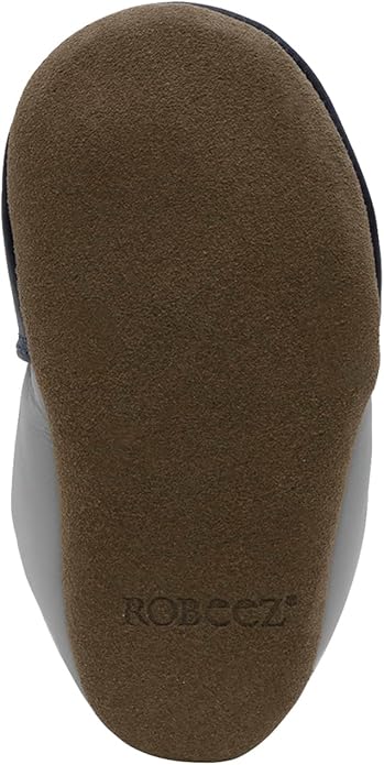 Robeez Baby Boys and Unisex Soft Soles Slip-Resistant Crib Shoes Slippers Moccasins for Infant and Toddler, 0-24 Months