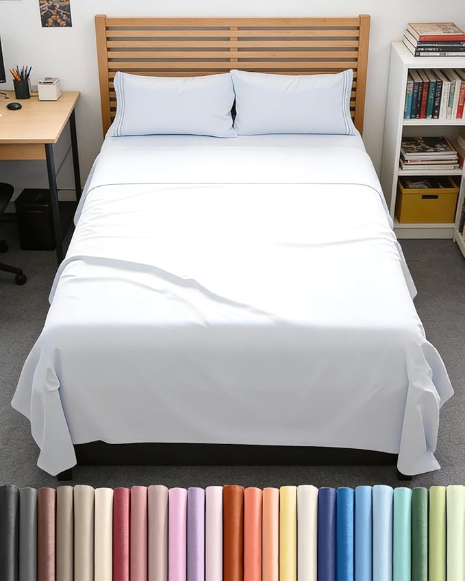 Full XL Bed Sheets - Extra Long Extended Full Sheet – Luxurious, Easy-Fit Sheet Set - Fits between 8” to 16" Deep Pockets, 54" x 80" for Full XL Mattresses - Ideal for Extra Long Full Beds