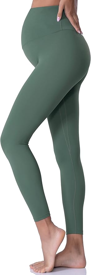 POSHDIVAH Women's Maternity Leggings Over The Belly Pregnancy Yoga Pants Active Wear Workout Leggings