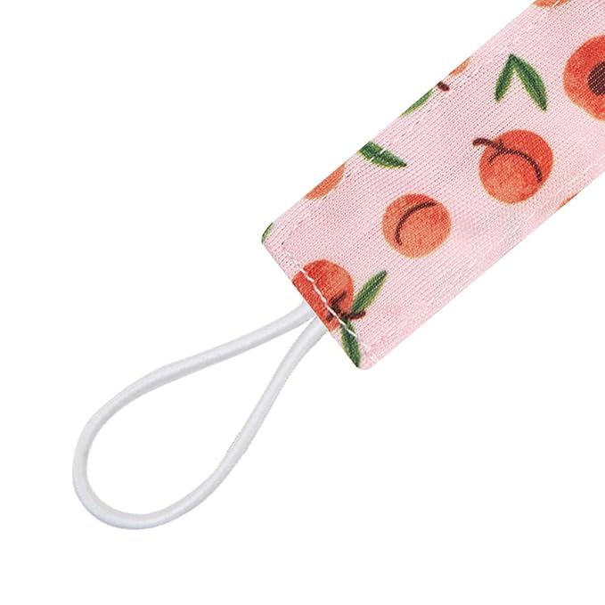 babygoal Fruit Pacifier Clips, 6 Pack Binky Paci Holder Clips Leashes Fits for Most Pacifiers and Binkies 6PS28-B