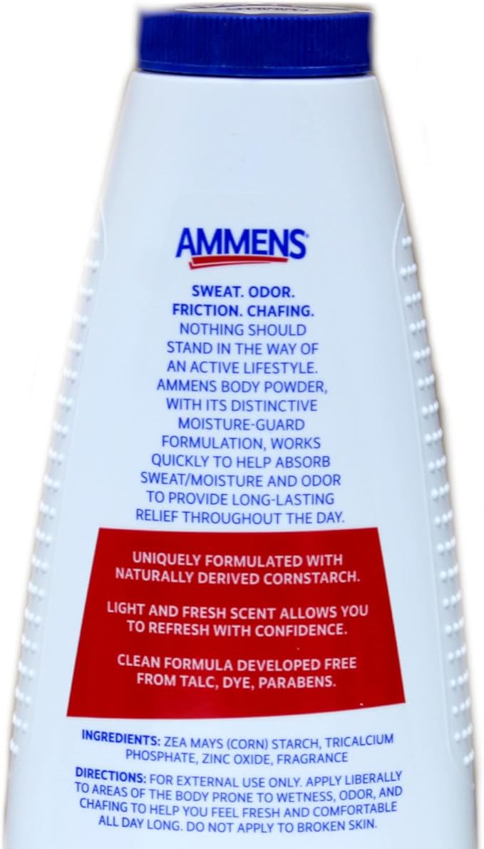 Ammens Original Powder, Talc Free Formula, 11 Ounces Each (Value Pack of 3)