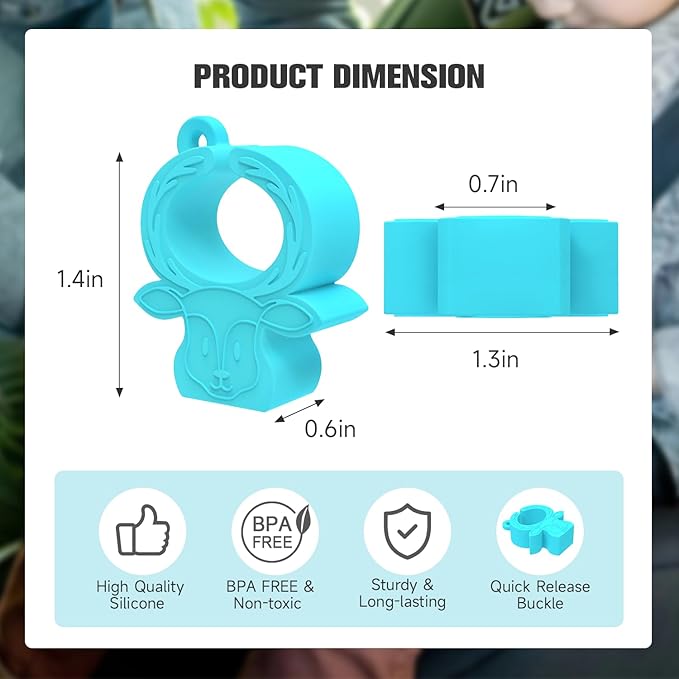 MORLIKE LIVING Silicone Buckle Release Tool, Unbuckle Assistant, Easy Buckle Release Aid for Parents and Caregivers to Unbuckle (Mint-Green)