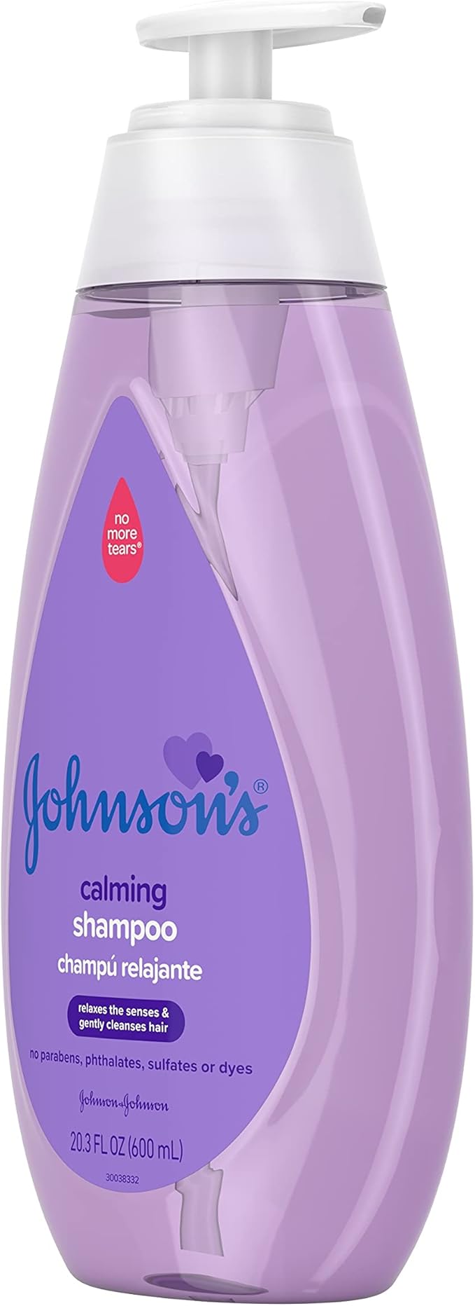 Johnson's Baby Shampoo, 20.3 fl. oz, Pack of 2 | Calming Formula | Hypoallergenic | Tear-Free | No Parabens