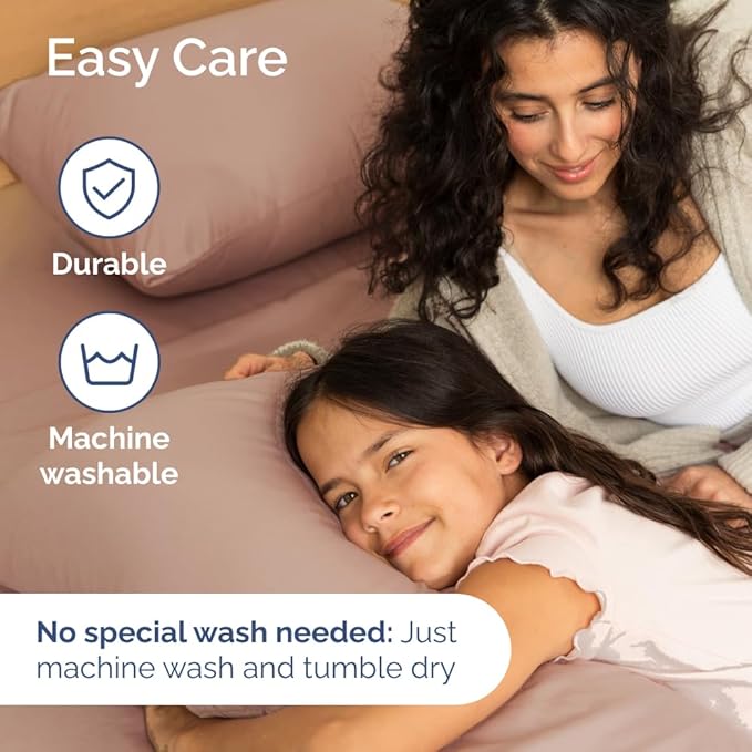 Full XL Bed Sheet Set - 4 Piece Extra Long Extended Full XL Sheets - Soft, Breathable & Cooling - Fits 8" to 16" Mattress with Deep Pockets - 54" x 80" - Easy-Fit, Wrinkle and Fade Resistant - Mauve