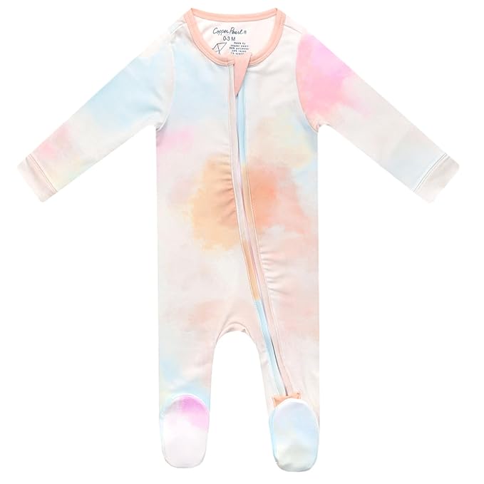 Copper Pearl Zip-up Footie Nova