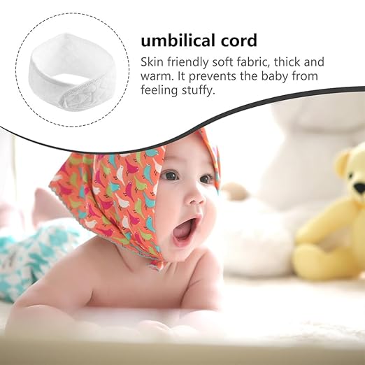 Healifty Baby Belly Belt 12-Pack Cotton Newborn Navel Protector Soft Infant Belly Bands for Abdominal Warmth and Comfort 16.53X3.54X0.07In