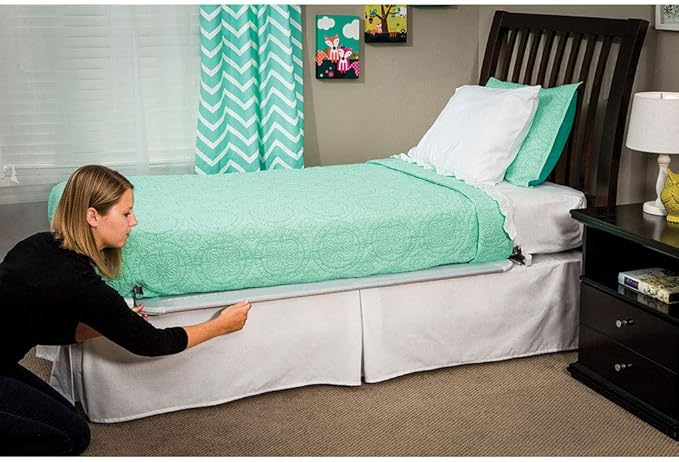 Regalo Hideaway 54-Inch Extra Long Bed Rail Guard, with Reinforced Anchor Safety System, 54” L x 20” H, For ages 2 - 5 years