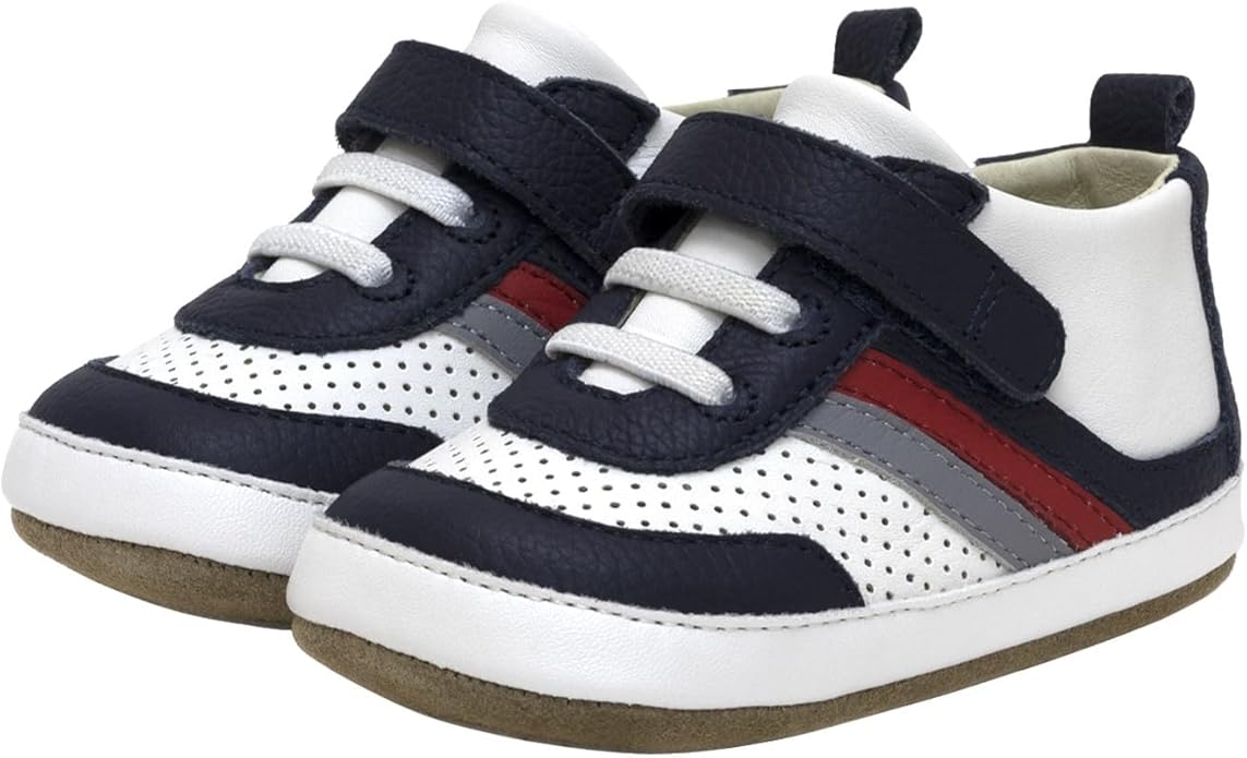 Robeez Baby Boys and Unisex First Kicks Slip Resistant Shoes & Sneakers for Infant and Toddler