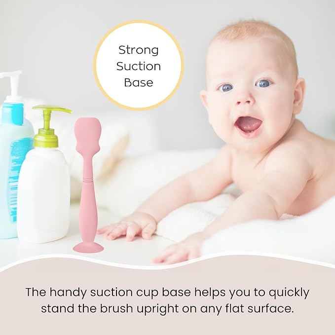 2 Pack Baby Diaper Cream Brush, Diaper Cream Spatula Applicator Silicone Baby Butt Paste Spatula for Babies, Newborn (Pink, Soft Lilac)