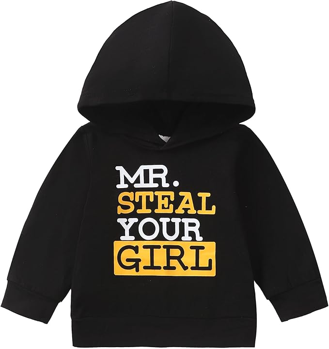 NZRVAWS Toddler Baby Boy Clothes 6 12 18 24 Months Long Sleeve Hoodie Sweatshirt Fall Winter 2-8T Little Boy Outfits