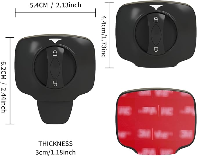 Baby Proof Oven Lock Child Safety Oven Door Lock for Toddlers Heat-Resistant Adhesive no Tools Need or Drill (Black-2Pcs)