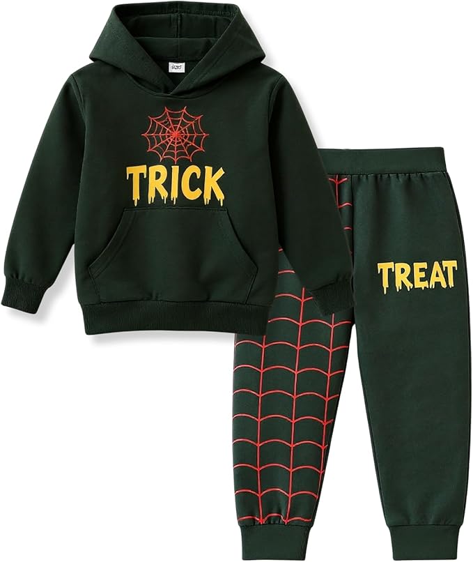2-6T Toddler Baby Boy Clothes Color Blocking Hoodies + Pants Fall Winter Outfits