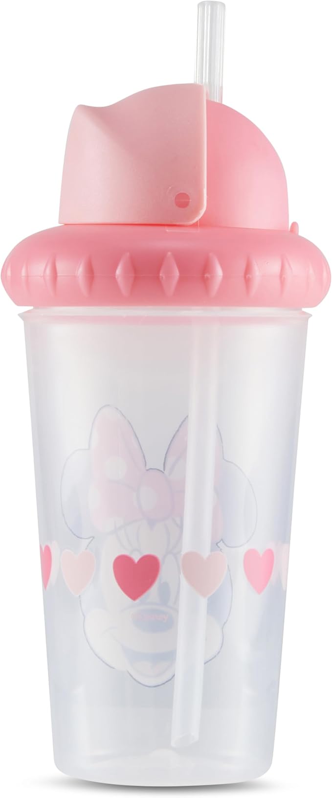 Disney Toddler Sippy Cups for Boys and Girls | 10 Ounce Sippy Cup Pack of Two with Straw and Lid | Durable Leak Proof Travel Water Bottle for Toddlers