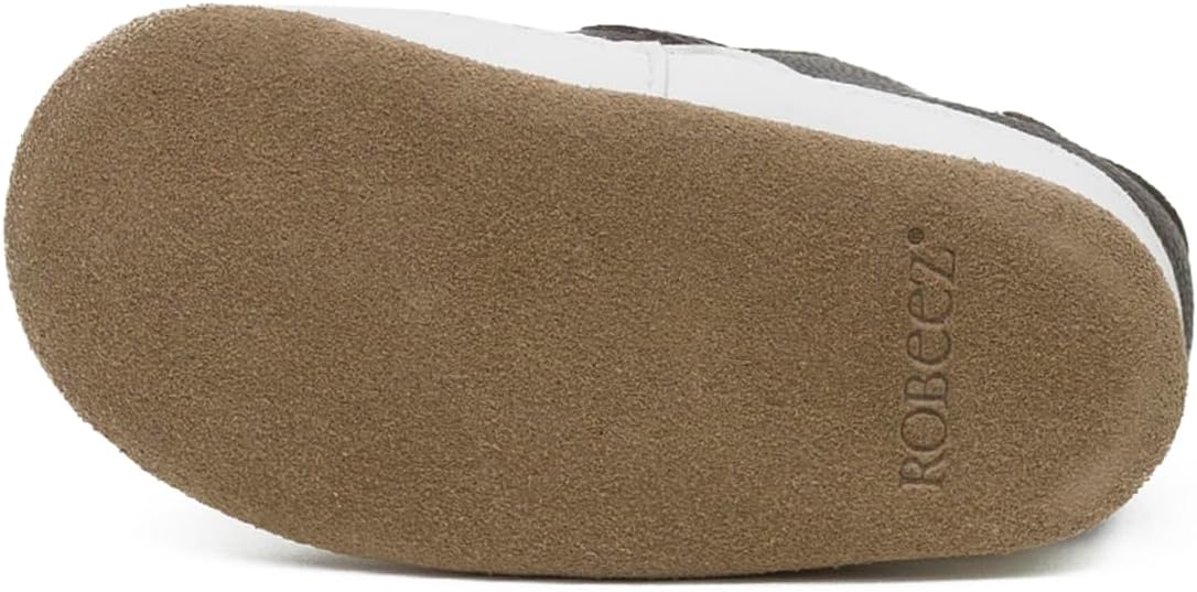 Robeez Baby Boys and Unisex Soft Soles Slip-Resistant Crib Shoes Slippers Moccasins for Infant and Toddler, 0-24 Months