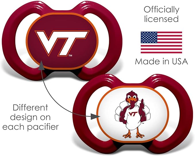 Baby Fanatic NCAA Baby Pacifiers