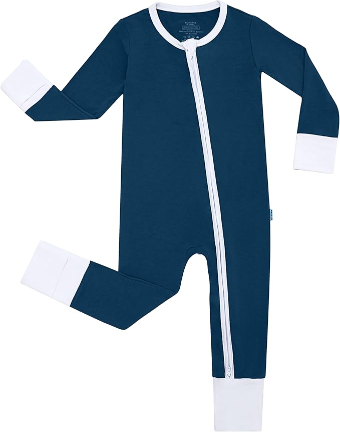Baby Zippered Rompers Newborn Pajamas Sleepers Long Sleeve Jumpsuits Infant Zipper Romper-Viscose from Bamboo