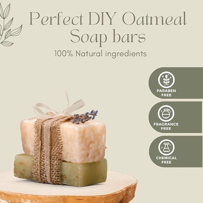 Shea Organics Colloidal Oatmeal Powder | Gentle Soothing Bath Treatment for Sensitive Skin | Natural Oat Bath for Babies & Adults | Ideal for DIY Skincare & Soap Making | 32 oz Pack of 1