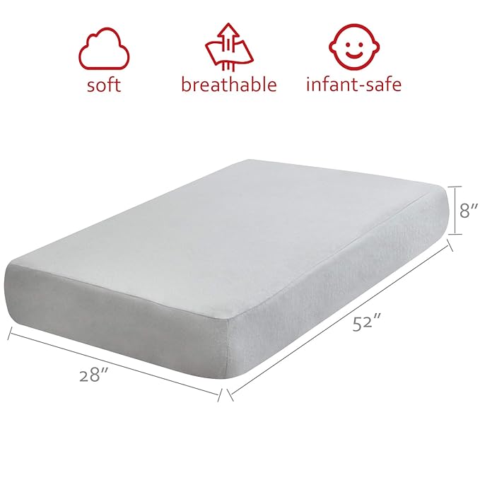 Flannel Crib Sheet for Girl, 100% Cotton Flannel, Heavenly Soft Fitted Crib Sheet for Standard Crib (28" X 52") and Toddler Mattresses Warm, Grey