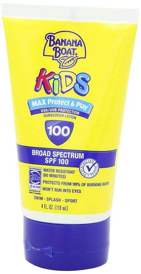 Banana Boat SPF#100 Kids Max Protect & Play Lotion 4 Ounce