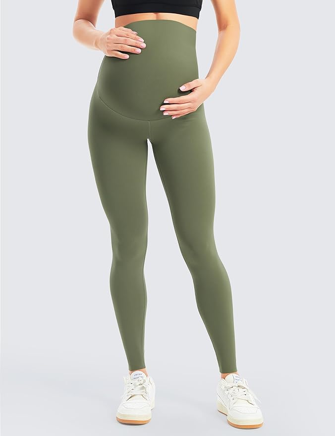 BONVIGOR Women's Maternity Leggings Over The Belly Bump Workout Full Length Leggings Running Active Yoga Pants