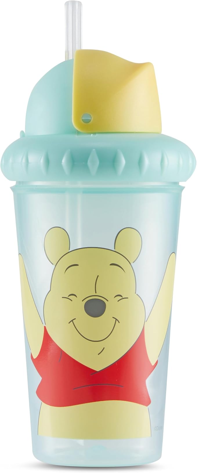 Disney Toddler Sippy Cups for Boys and Girls | 10 Ounce Sippy Cup Pack of Two with Straw and Lid | Durable Leak Proof Travel Water Bottle for Toddlers