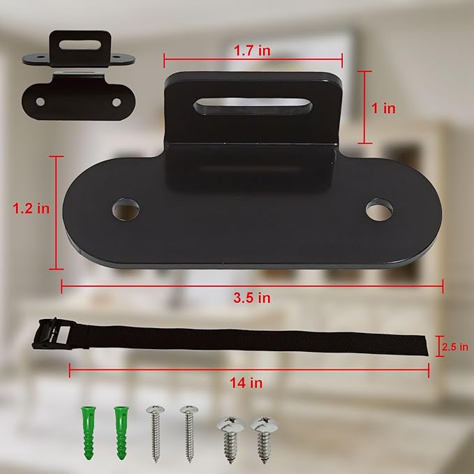 1000 lbs Furniture Anchors for Baby Proofing,Anti Tip Furniture Anchors,Furniture Wall Anchor,Adjustable Furniture Straps,Wall Anchors for Furniture Securing for Baby&Pet Safety