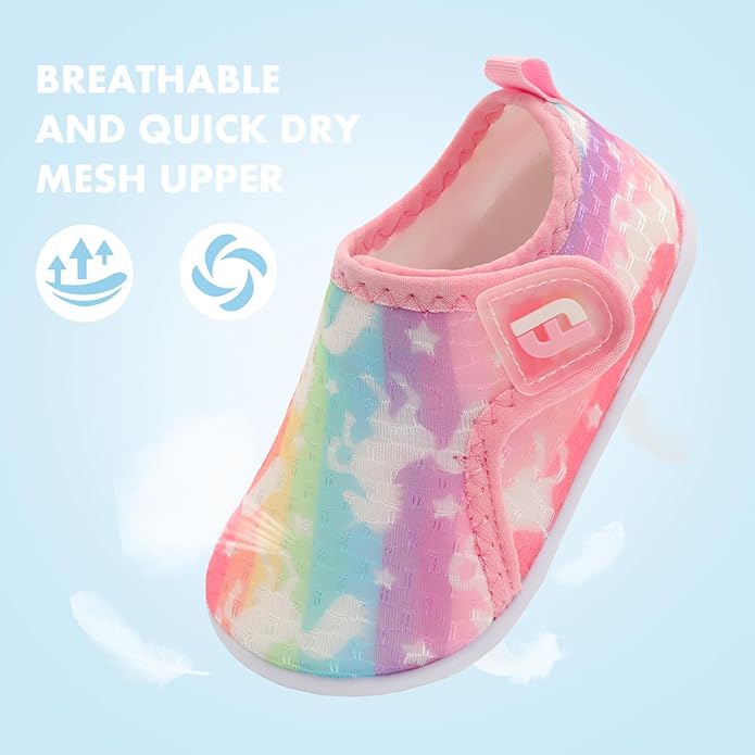 JOINFREE Baby Toddler Water Shoes Boys Girls Sandals Barefoot Kids Breathable Sneakers Shoes for Walking Running